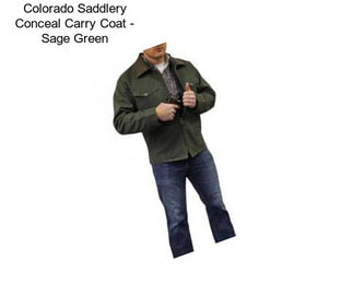 Colorado Saddlery Conceal Carry Coat - Sage Green