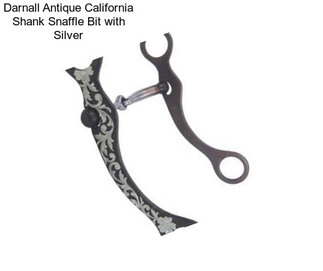 Darnall Antique California Shank Snaffle Bit with Silver