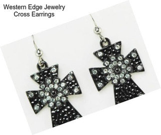 Western Edge Jewelry Cross Earrings