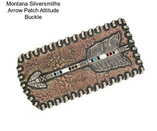 Montana Silversmiths Arrow Patch Attitude Buckle