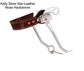 Kelly Silver Star Leather Nose Hackamore