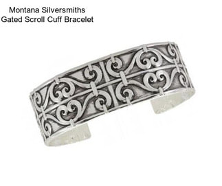 Montana Silversmiths Gated Scroll Cuff Bracelet