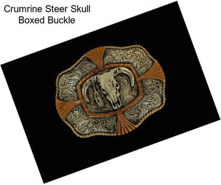 Crumrine Steer Skull Boxed Buckle