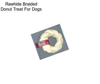 Rawhide Braided Donut Treat For Dogs