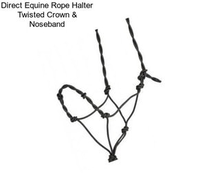 Direct Equine Rope Halter Twisted Crown & Noseband