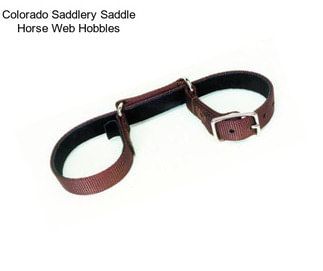 Colorado Saddlery Saddle Horse Web Hobbles