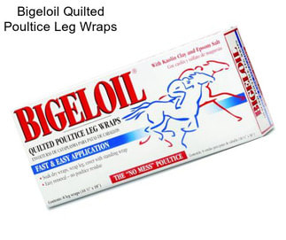 Bigeloil Quilted Poultice Leg Wraps