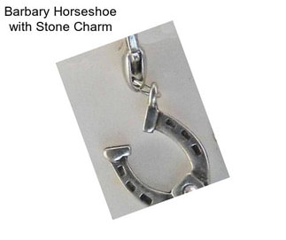 Barbary Horseshoe with Stone Charm