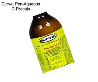 Durvet Pen-Aqueous G Procain