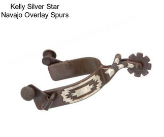 Kelly Silver Star Navajo Overlay Spurs