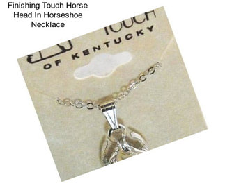 Finishing Touch Horse Head In Horseshoe Necklace