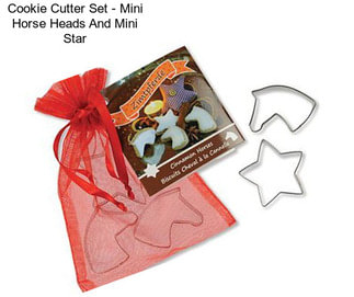 Cookie Cutter Set - Mini Horse Heads And Mini Star