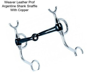 Weaver Leather Prof Argentine Shank Snaffle With Copper