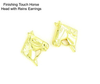 Finishing Touch Horse Head with Reins Earrings