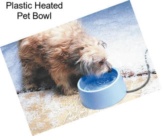 Plastic Heated Pet Bowl