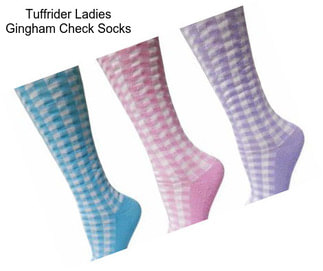 Tuffrider Ladies Gingham Check Socks