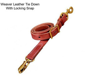 Weaver Leather Tie Down With Locking Snap