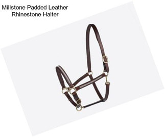 Millstone Padded Leather Rhinestone Halter