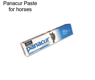 Panacur Paste for horses