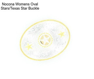 Nocona Womens Oval Stars/Texas Star Buckle