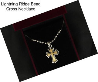 Lightning Ridge Bead Cross Necklace