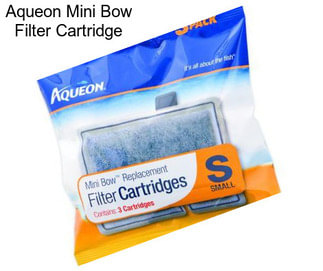 Aqueon Mini Bow Filter Cartridge
