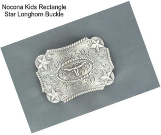 Nocona Kids Rectangle Star Longhorn Buckle