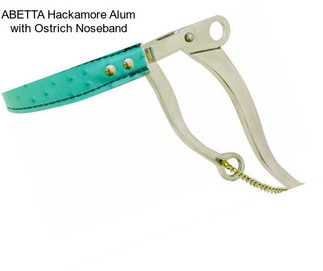 ABETTA Hackamore Alum with Ostrich Noseband