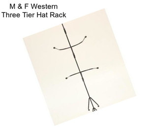 M & F Western Three Tier Hat Rack