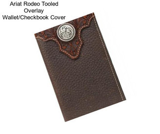 Ariat Rodeo Tooled Overlay Wallet/Checkbook Cover