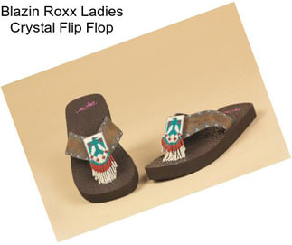 Blazin Roxx Ladies Crystal Flip Flop