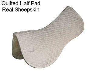 Quilted Half Pad Real Sheepskin