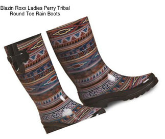 Blazin Roxx Ladies Perry Tribal Round Toe Rain Boots