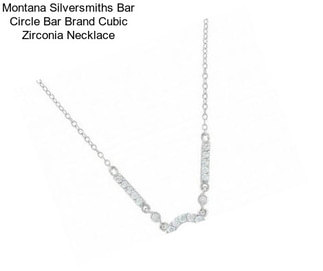 Montana Silversmiths Bar Circle Bar Brand Cubic Zirconia Necklace