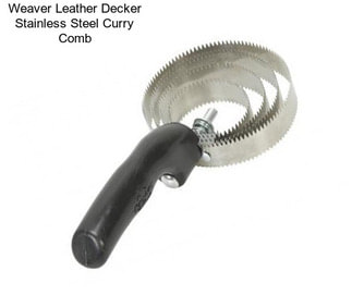 Weaver Leather Decker Stainless Steel Curry Comb