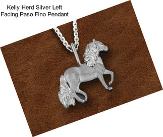 Kelly Herd Silver Left Facing Paso Fino Pendant