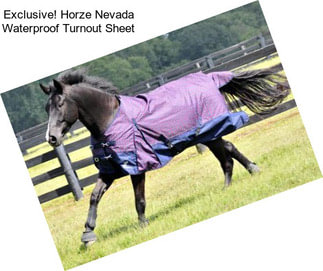 Exclusive! Horze Nevada Waterproof Turnout Sheet