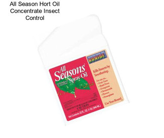 All Season Hort Oil Concentrate Insect Control