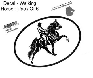 Decal - Walking Horse - Pack Of 6