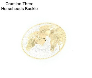 Crumine Three Horseheads Buckle