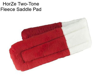 HorZe Two-Tone Fleece Saddle Pad