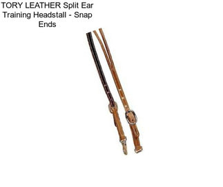 TORY LEATHER Split Ear Training Headstall - Snap Ends