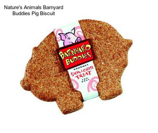 Nature\'s Animals Barnyard Buddies Pig Biscuit