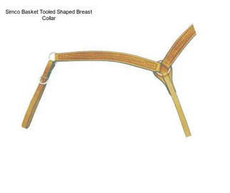 Simco Basket Tooled Shaped Breast Collar