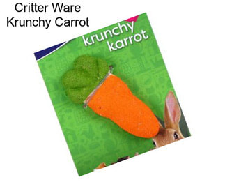 Critter Ware Krunchy Carrot