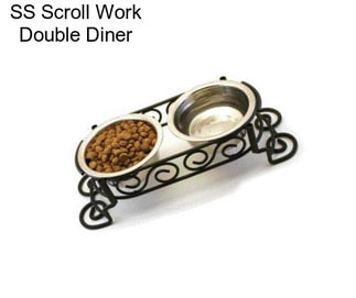 SS Scroll Work Double Diner