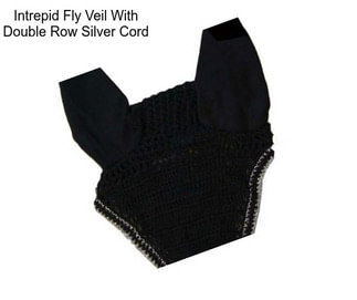 Intrepid Fly Veil With Double Row Silver Cord