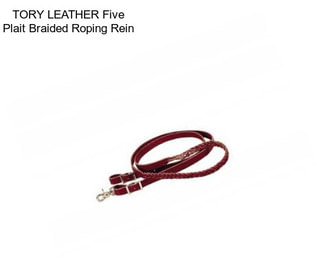 TORY LEATHER Five Plait Braided Roping Rein
