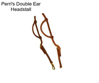 Perri\'s Double Ear Headstall