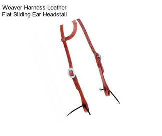 Weaver Harness Leather Flat Sliding Ear Headstall